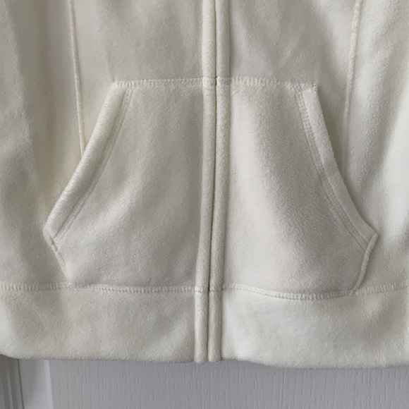 OLD NAVY Fleece Zipped Off-White Jacket Size S - Picture 7 of 9